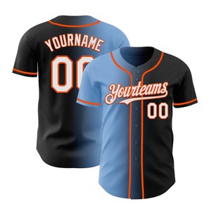 Custom 3D <b>Heat</b>-Transfer Printed Baseball Jerseys Spandex/Cotton Breathable Plus Size Unisex Adult 10-Piece Wholesale - Product Image 4