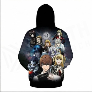 Sudadera con Capucha con Estampado de Anime Death Note para Hombre, Corte Regular, Informal, con Estampado por Sublimación, Tipo Anime - Product Image 2