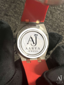 AARVA JEWELS นาฬิกาโครโนกราฟสำหรับผู้ชาย 5ATM กันน้ำ สแตนเลสสตีล ตัวเรือนทรงสี่เหลี่ยม 43 มม. ระบบควอตซ์แบบอนาล็อก สายยาง - Product Image 3