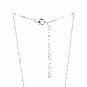Collar de Barra Curva con Diamantes en Plata de Ley 925 para Mujer, Acabado Pulido, Elegante, para Fiestas, Bodas, Uso Diario, Regalo, Joyería - Product Image 4
