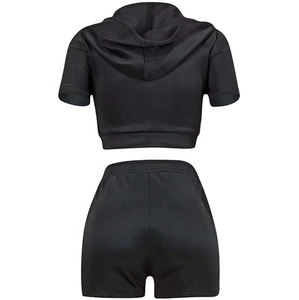 Conjunto Casual de Verano, Camiseta Corta Transpirable y Pantalones Cortos por Encima de la Rodilla con Decoración Personalizada para Uso Diario - Product Image 5