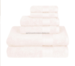 Toallas de Baño de Algodón Natural de Lujo, 6 Piezas |   Al por Mayor, Calidad de Hotel, 600 GSM - Product Image 6