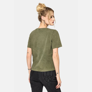 Camisetas Cortas para Mujer, Diseño Nuevo 2026, Superventas, Lavado Ácido, Diseña Tu Propio Logotipo, Camisetas Cortas para Mujer para Verano, Corte Ajustado - Product Image 3