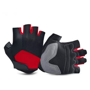 Guantes de Ciclismo Unisex para Exteriores, de Cuero, Medios Dedos, Impermeables, Resistentes, Cómodos, Personalizables, Populares, Más Vendidos - Product Image 2