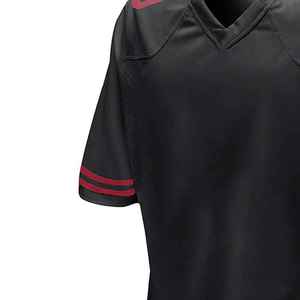 Maillot de football personnalisé pour adulte, 100% polyester respirant, séchage rapide, col en V, manches courtes, ensemble de match - Product Image 4