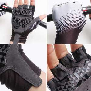 Gants de cyclisme unisexes sans doigts, antidérapants, absorbant les chocs, respirants - Product Image 5