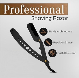 Maclura - Maquinilla de Afeitar Eléctrica Profesional Recargable con Cuchilla Única de Acero Inoxidable para Uso Facial, para Hombres y Mujeres, Salón de Belleza - Product Image 2