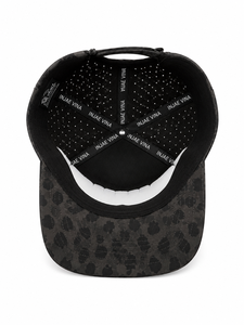 Gorra de Camuflaje de Perfil Medio de 6 Paneles con Corte Láser, Cierre Ajustable con Cuerda y Broche, Gorra Casual con Logotipo de Goma en Relieve en el Panel Frontal - Product Image 3