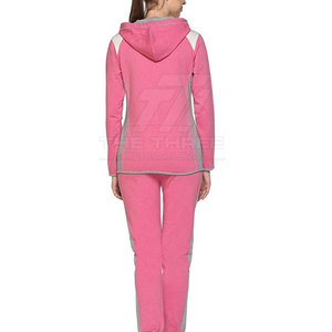 Conjuntos Deportivos Casuales de Invierno para Mujer con Capucha, Diseño Personalizado, Estampado Sólido, 100% Algodón Transpirable, Ropa de Gimnasio - Product Image 4