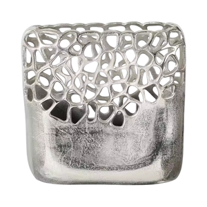 Contemporary Stainless Steel Tabletop Vase Handmade <b>Honeycomb</b> Design Metal <b>Decor</b> Use For Hotel <b>Decorative</b> - Product Image 4