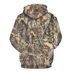 Vente en gros de sweats à capuche de chasse pour hommes de haute qualité, imprimés par sublimation avec un design camouflage, respirants, à manches longues - Product Image 5