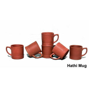 Ensemble de tasses à café en terre cuite de qualité alimentaire, durables, écologiques, style campagnard, pour usage en café - Product Image 3