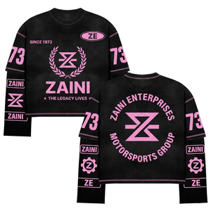 เสื้อเชิ้ตทรงปกติ แขนสั้น ผ้าถักสองชั้น ผสมสแปนเด็กซ์/คอตตอน 220 GSM พรีเมียม พิมพ์ลายกราฟิกโลโก้ตามสั่ง - Product Image 1