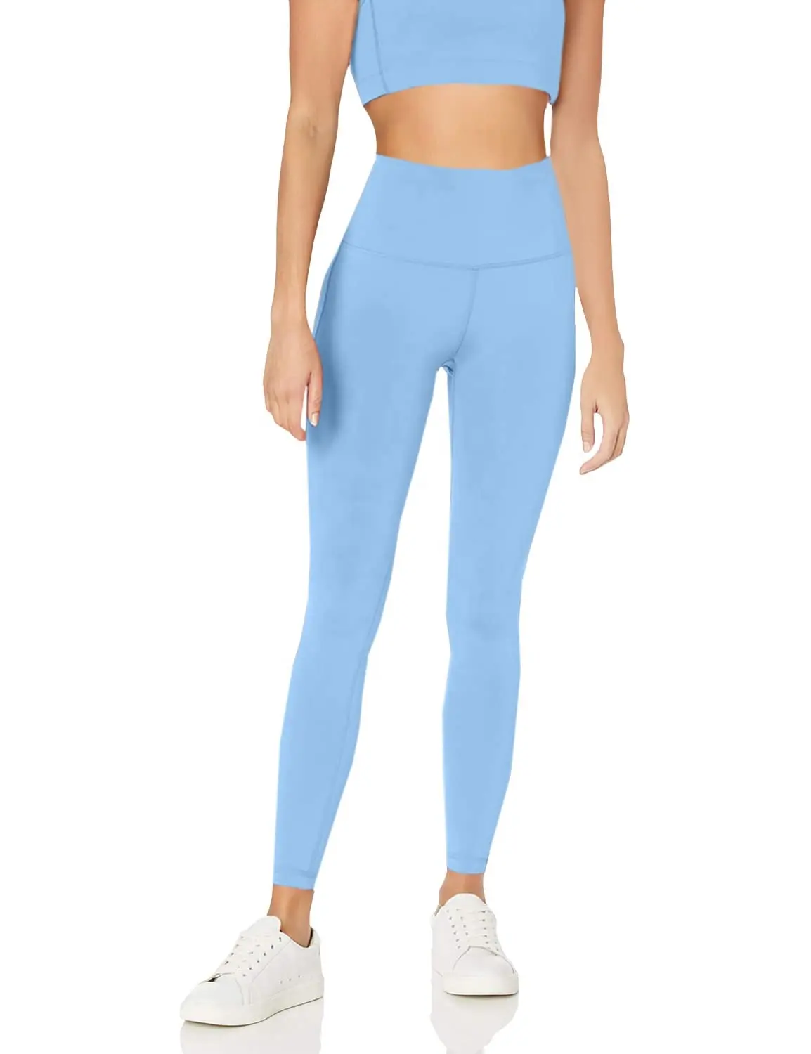 Conjuntos de ropa de yoga Ropa atlética Mujeres Leggings de cintura alta y Top Conjunto de dos piezas Chándal de gimnasio sin costuras Trajes de entrenamiento de fitness