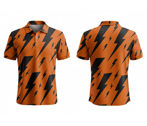 Sports Sublimation Polo Shirt Lightweight Performance Wear Durable Stitching for Men Women Youth Quick-Dry Dry-Fit Active Polo - Product Image 2