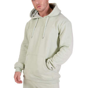 Plain Dyed Premium Design Men's Fleece Pullover Hoodie Custom Plus Size Regular Fit Drop Shoulder Printed Eco-Friendly High - Product Image 5