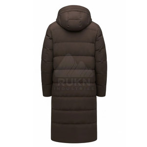 Fresh Now Men <b>Long</b> Bench <b>Coat</b> Hooded <b>Waterproof</b> Lightweight Winter Warm Full Front Zipper Padded Outdoor Casual Wholesale - Product Image 6