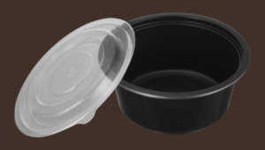 Couvercle de bol rond noir en PP jetable et biodégradable, compatible micro-ondes, pour conteneur alimentaire à emporter, usage restaurant et hôtel, style moderne - Product Image 5