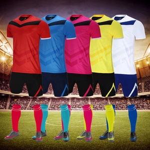 Unisex Green Polyester Soccer Jersey Set Breathable Short Sleeve Black Shorts Adult Uniform Sublimation Transfer Print Seamless - Product Image 4