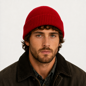 Plain Acrylic Knitted Beanie <b>Winter</b> Warm Folded Cuff <b>Hat</b> for <b>Men</b> Women Outdoor Wear - Product Image 3