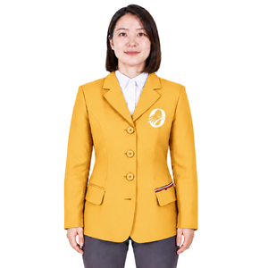 Veste d'équitation jaune moutarde pour femmes, blazer d'équitation sur mesure, veste de compétition d'équitation professionnelle, vente en gros personnalisée - Product Image 1