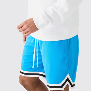 Shorts de basket-ball pour hommes, logo personnalisé, broderie, séchage rapide, shorts de basket-ball en mesh avec poches, logo personnalisé - Product Image 6