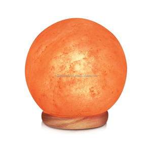 Modern Round Organic Material Salt Lamp with Touch <b>Dimmer</b> Switch BPA Free Base for Office Home Christmas - Product Image 2