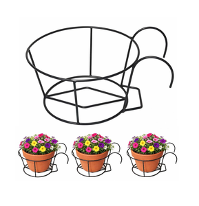 Metal Hanging Planter Pot For Railing Balcony Hanging Metal Planter Pot At Cheap Price - Product Image 4