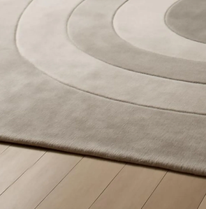 Alfombra KNOT RUG de lana hecha a mano, de alta calidad, ecológica, antideslizante, color gris, para sala de estar, habitaciones infantiles, hoteles y oficinas. - Product Image 2