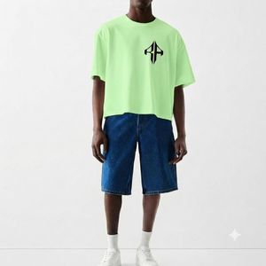 Camiseta de Alta Calidad para Hombre, 100% Algodón, Casual, Manga Corta, Corte Holgado, Personalizada con Serigrafía, Azul Marino, Secado Rápido - Product Image 2