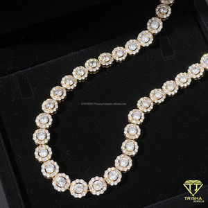 Elegante Collar de Diamantes Cultivados en Laboratorio, Plata de Ley 925, Joyería de Alta Gama para Importadores, Minoristas y Colecciones de Moda - Product Image 3