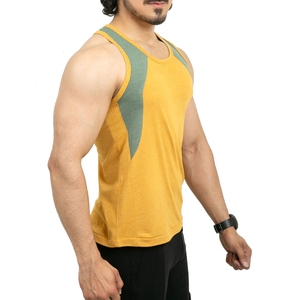 Oem Men Tank Top Sleeveless Gym Shirt Workout Fitness Vest Athletic Wear Soft <b>Stretch</b> Fabric Custom Branding Available - Product Image 2