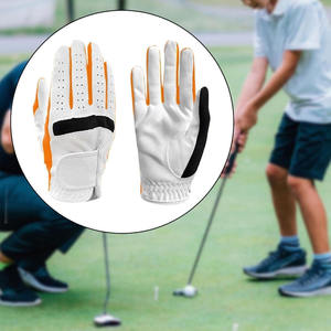 Quality Genuine <b>Leather</b> Zipper Golf <b>Gloves</b> for <b>Men</b> Breathable Wear Resistant Durable Hands Sports Outdoor - Product Image 5