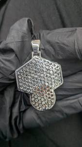 Colgante de Baloncesto con Incrustaciones de Moissanita, Estilo Deportivo para Amantes del Deporte, Hip Hop, Plata 925, Joyería Fina, Colgantes y Dijes - Product Image 3