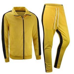 Mens Premium Cotton Fleece Tracksuit Set Hoodie And Joggers Full Zip Casual Sportswear Custom Logo - Product Image 1