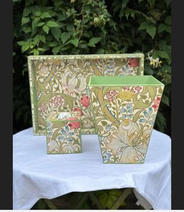 Bandeja de Servir con Diseño Floral Único Multicolor, Bandeja de Madera de Olivo y Acacia, Bandeja Redonda Decorativa, Bandeja Redonda de Madera - Product Image 5