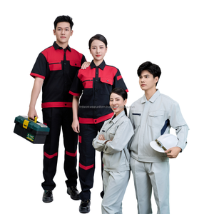 Vêtements de travail pour électriciens à bon prix, vêtements de chantier en coton PE, combinaison de soudeur, vêtements de ferme, design/logo personnalisé - Usine FMF - MOQ faible - Product Image 3