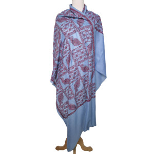 Bufanda/Pashmina de Cachemira 100% Personalizable BENEDETTO, Chal de Lujo para Mujer, Calentador de Cuello Bordado, Tradicional y Elegante - Product Image 5