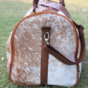 Bolsa de lona de cuero vacuno de material sólido en venta, la mejor bolsa de lona de cuero vacuno para viajes. - Product Image 3