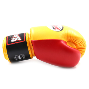 Guantes de Boxeo Twins para Sparring, Fabricados en Fábrica, Transpirables, que Absorben la Humedad, con Cierre de Gancho y Bucle, en Negro, Marrón y Blanco - Product Image 6