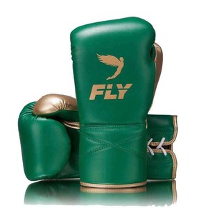 Nouveaux ensembles de boxe vert et or : Gants, protège-tête et protège-pénis en cuir véritable pour entraînement et sparring, gants de Muay Thai, équipement sportif - Product Image 2