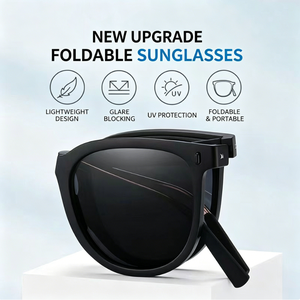 Fashion Hot Women Round TR90 Frame <b>Sunglasses</b> Lightweight Foldable <b>Sunglasses</b> Trendy Customizable Foldable <b>Sunglass</b> for Women - Product Image 3