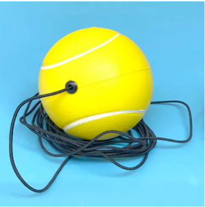 Pelota de tenis de fieltro amarillo portátil para práctica y entretenimiento - Product Image 3