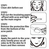Patch anti-acné à lumière rouge à Led Lumière calme Instrument de beauté pour impression d'acné Instrument pour la peau tendre Traitement de l'acné