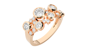Bague de fiançailles solitaire en or 14 carats de qualité export, bijoux raffinés, bagues élégantes, bague avec diamant de laboratoire, bijoux de mariée de luxe - Product Image 4