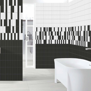 Carreaux muraux décoratifs en porcelaine céramique émaillée sculptée 300x300, texture de luxe, pour les espaces intérieurs commerciaux, les bureaux, les halls d'entrée - Product Image 1