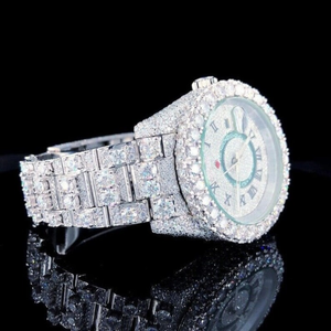 Montre Classique Personnalisée pour Homme, Montre Sertie de Diamants de Laboratoire, Bijoux Hip Hop Incrustés de Diamants, Meilleure Qualité, Prix de Gros - Product Image 2