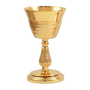ถ้วยทองคำขายดี งานแฮนด์เมด ตกแต่งลายตอกแบบโบราณ ทำจากทองเหลืองคุณภาพสูง เหมาะสำหรับใช้ในโบสถ์และเป็นของขวัญ - Product Image 1