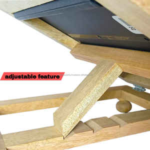 ที่ตั้งหนังสือไม้ทำด้วยมือปรับได้สำหรับข้อความทางศาสนาเช่นคัมภีร์กุรอานไบเบิ้ลกีต้าเหมาะสำหรับอ่านหนังสือหรือใช้ในวัด - Product Image 6