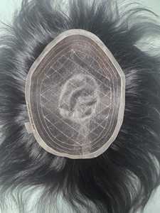 Welded Mono Full Lace Natural Wave Raw <b>Hair</b> Prosthesis Indian Remy <b>Hair</b> Toupee Taz <b>Hair</b> BD Bangladesh - Product Image 6